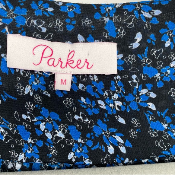 Parker Amanda Floral Silk Blend Dress - Picture 3 of 9